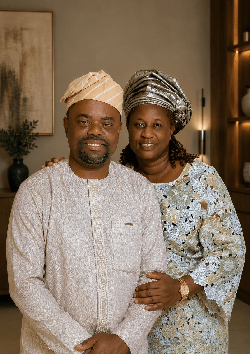 Pastor Akinwumi Awe and his wife